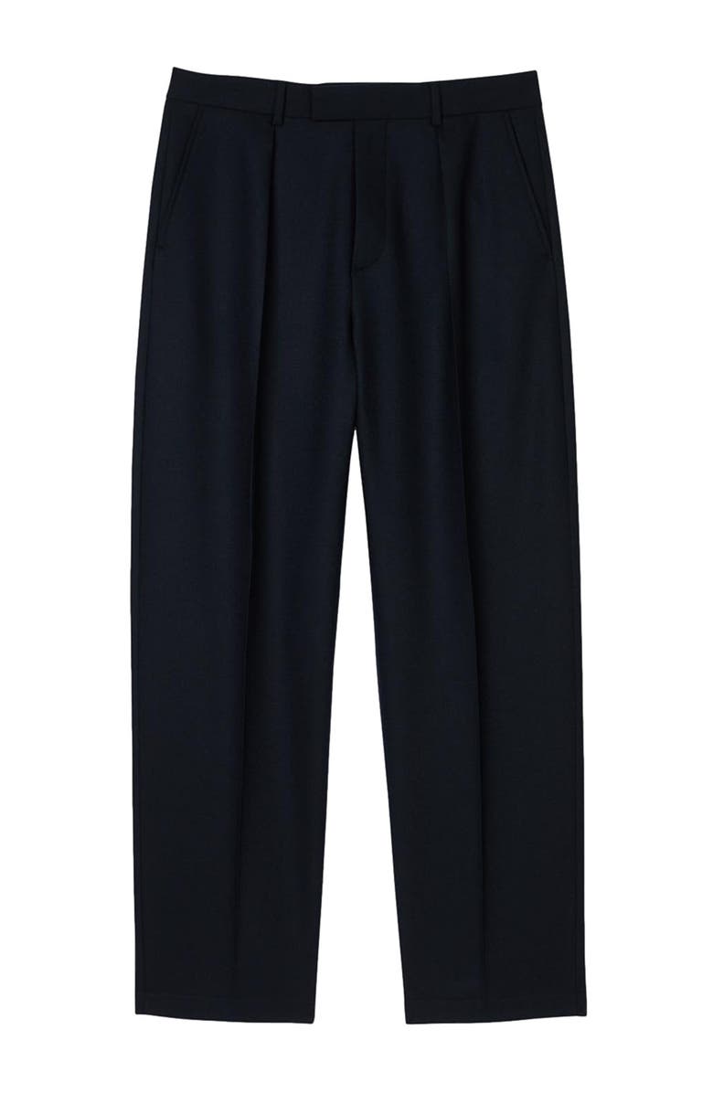 SANDRO Wide-leg trousers with creases, Alternate, color,