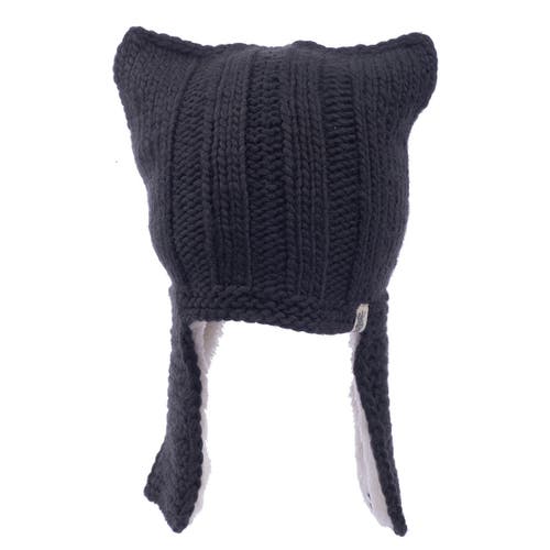 Nirvana Designs Illyrian Helmet Earflap Hat In Charcoal