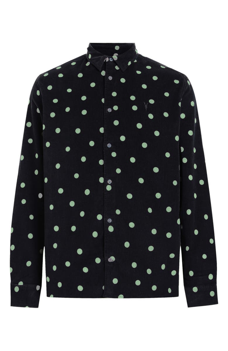 ALLSAINTS LARA DOT SHIRT | ララ ドット シャツ AllSaints Ocular Polka Dot Corduroy Button-Up Shirt | Nordstrom