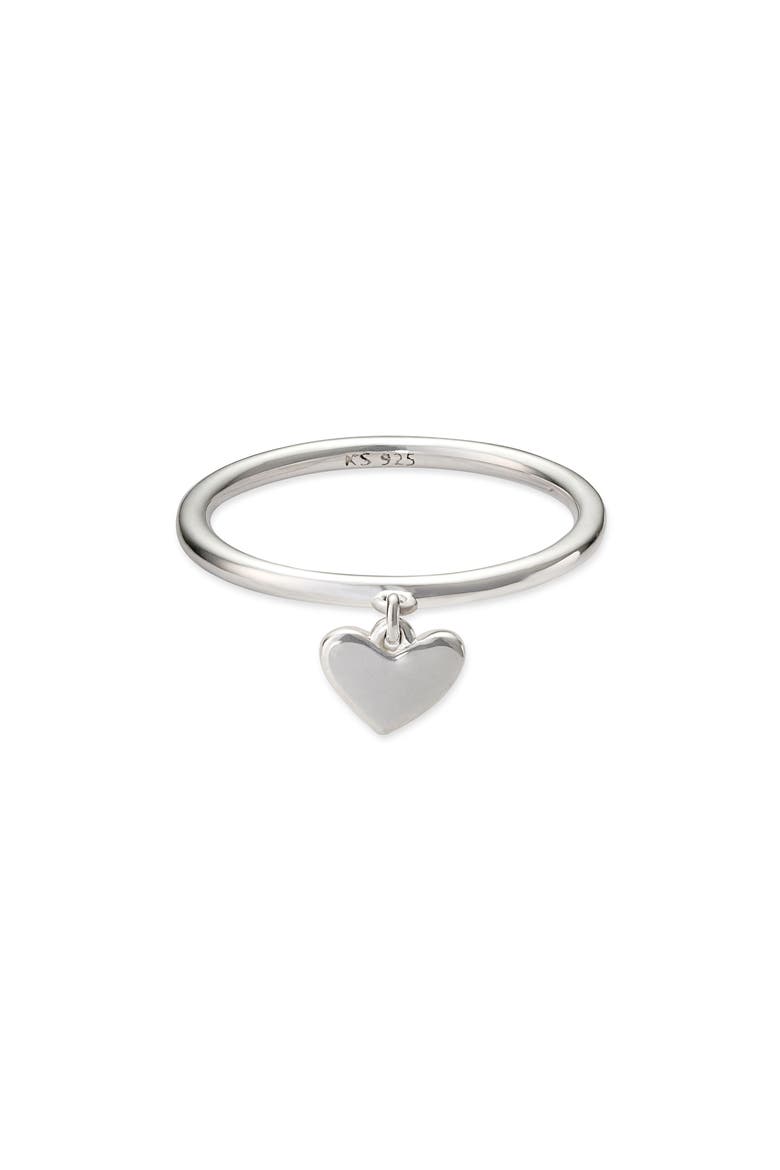 Ari Heart Charm Ring, Alternate, color, STERLING SILVER