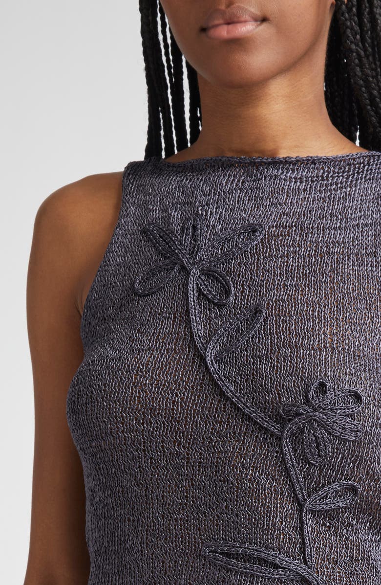 Skipp Floral Embroidered Sleeveless Top