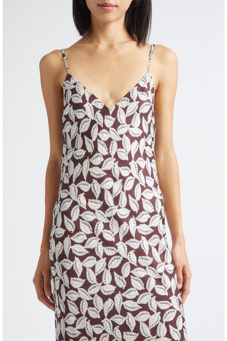 Paper Birch Print Slipdress, Alternate, color, BROWN WHITE