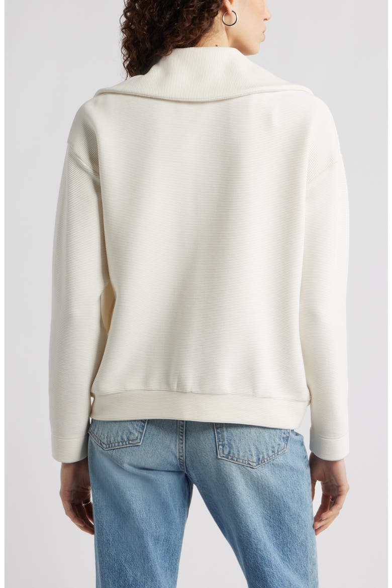 Ottoman Knit Bomber Jacket, Alternate, color, WHITE HOT