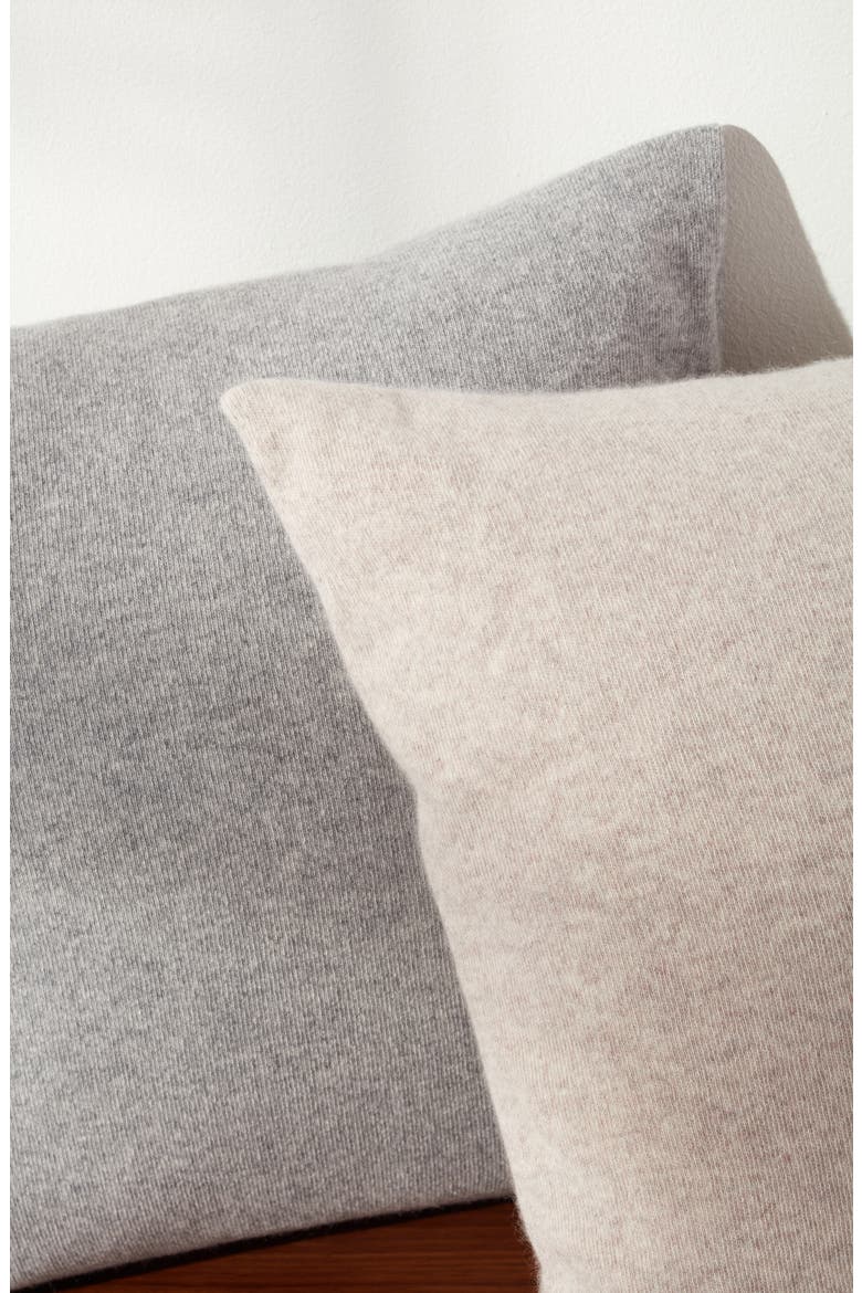 Cashmere Accent Pillow, Alternate, color, GREY DOVE HEATHER