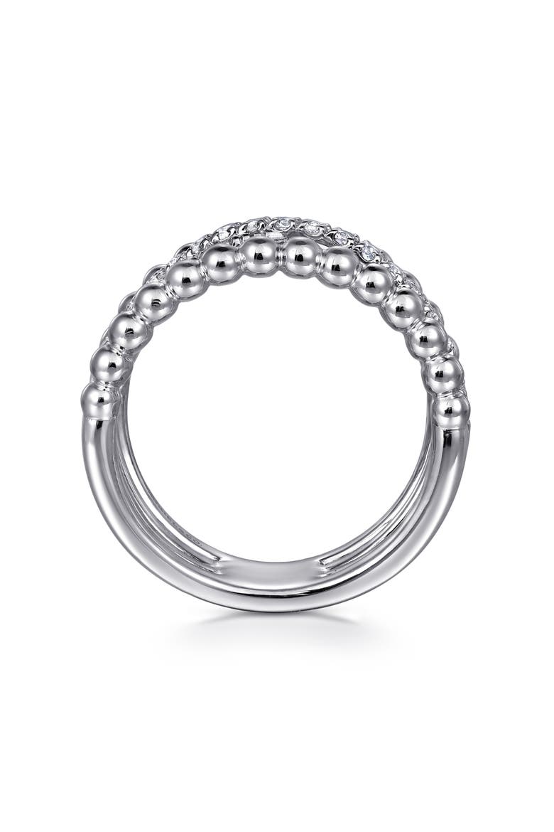 Bujukan Sterling Silver White Sapphire Ring, Alternate, color, STERLING SILVER