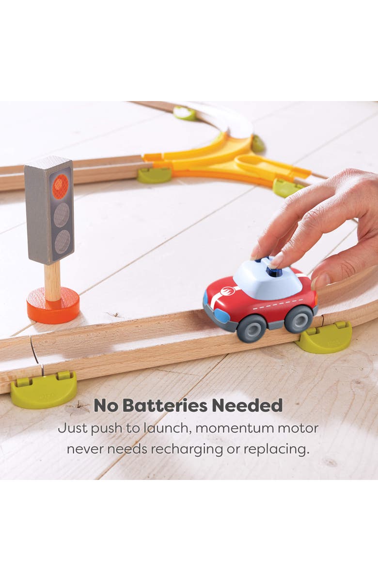 HABA Cars Red Fire Car Push & Go Vehicle, Alternate, color, Red Multi