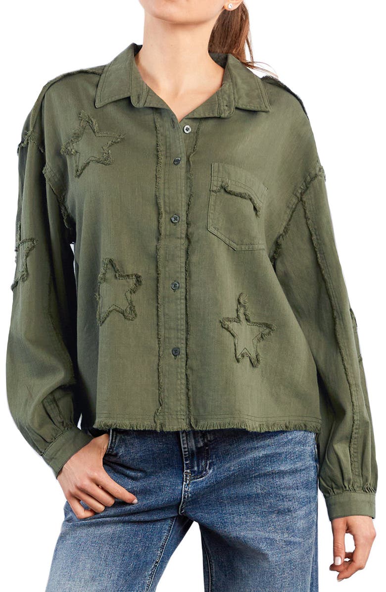 Billy T Big Super Star Button-Up Shirt, Main, color, Soft Olive