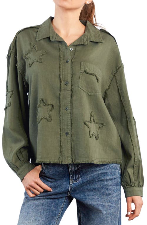 Billy T Big Super Star Button-Up Shirt in Soft Olive  product