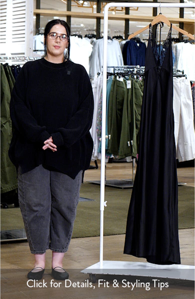 Shoreline Plaid Lace Trim Halter Maxi Dress, sales video thumbnail