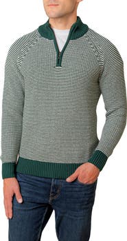 Hope & Henry Organic Half Zip Ski Pullover Sweater