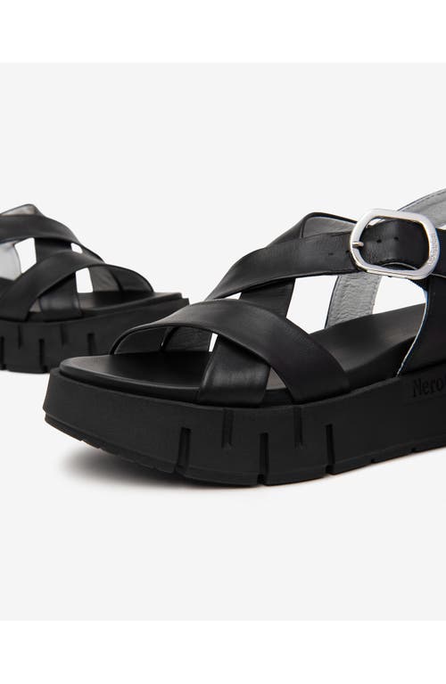 Nerogiardini Slingback Platform Sandal In Black