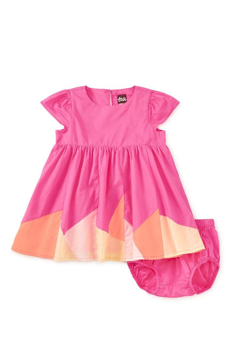 Cap Sleeve Jogakbo Dress, Alternate, color, ASTILBE PINK