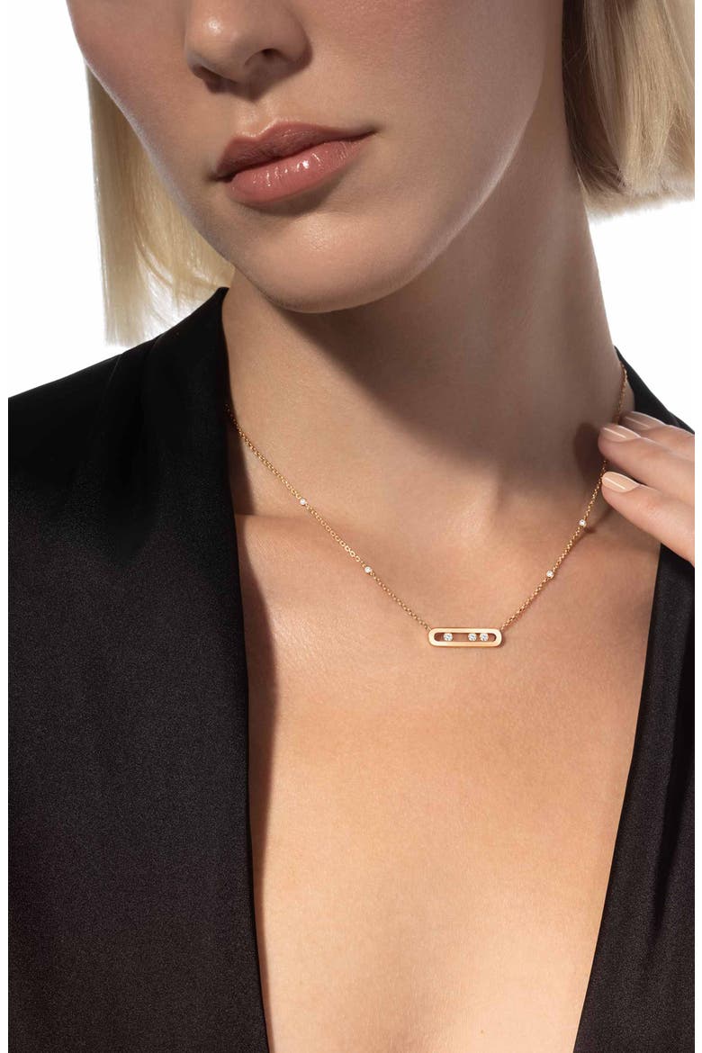 Baby Move Diamond Necklace, Alternate, color, YELLOW GOLD