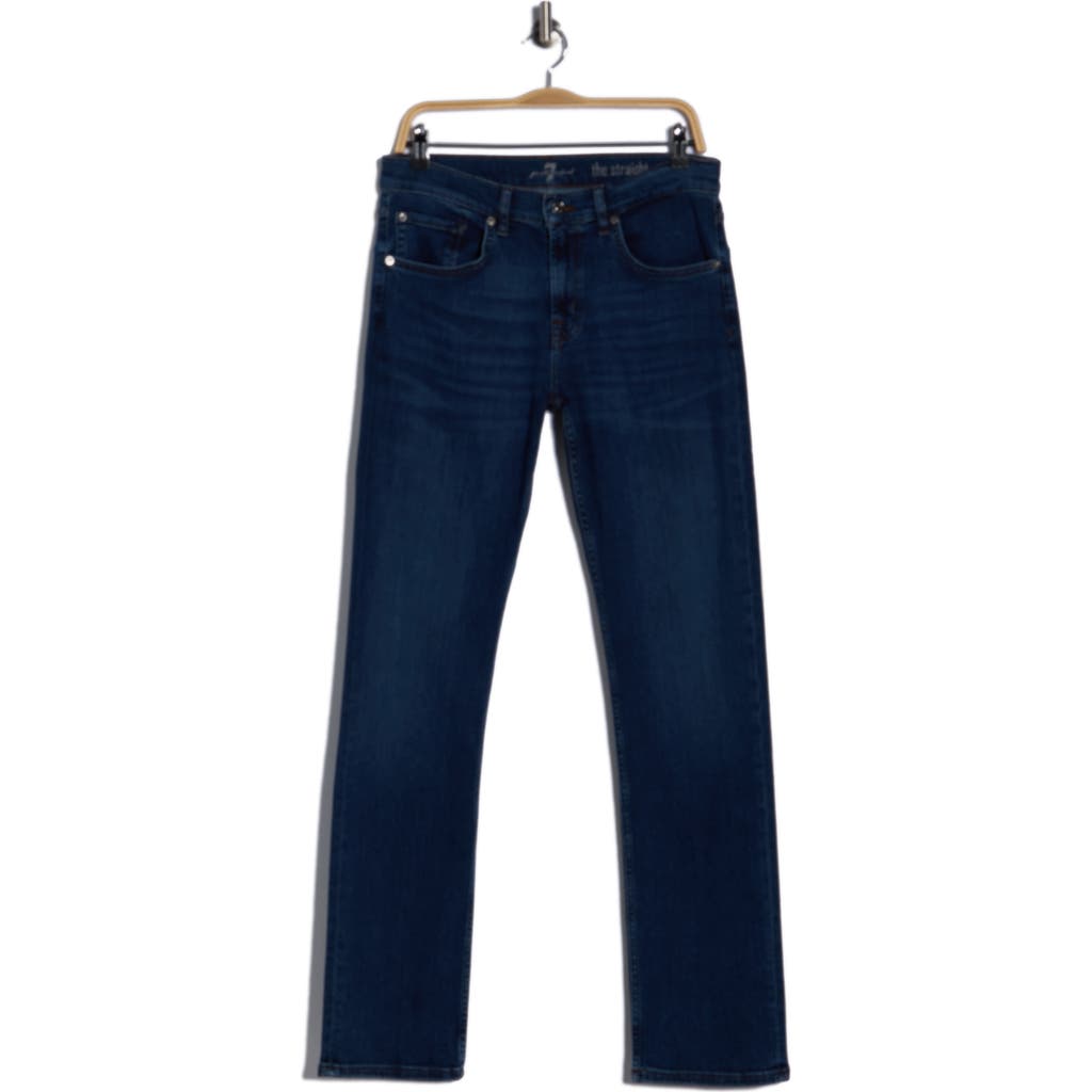 7 For All Mankind The Straight Stretch Jeans In Blue
