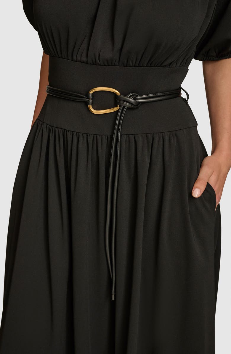 Donna Karan New York Off the Shoulder Midi Dress, Alternate, color, 