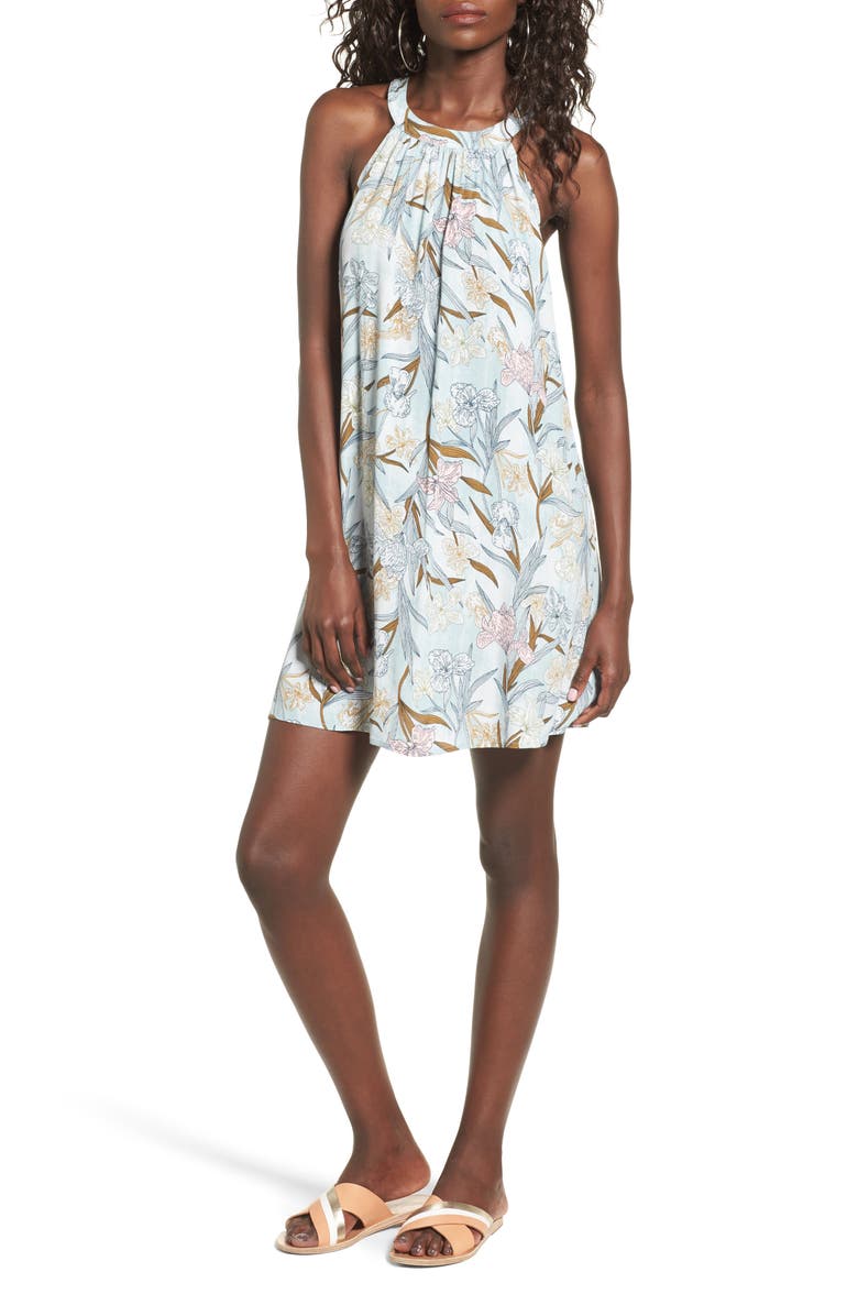 BP. Print Halter Dress, Main, color, 