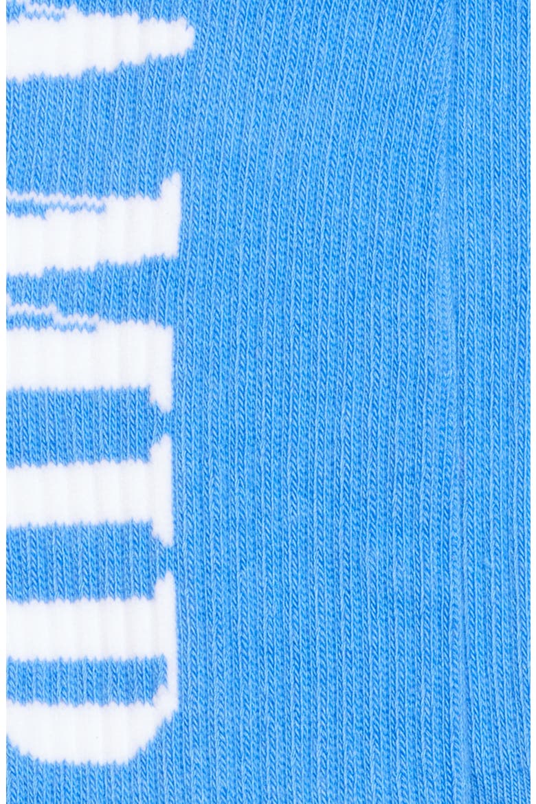 Vertical Logo Rib Crew Socks, Alternate, color, CAROLINA BLUE