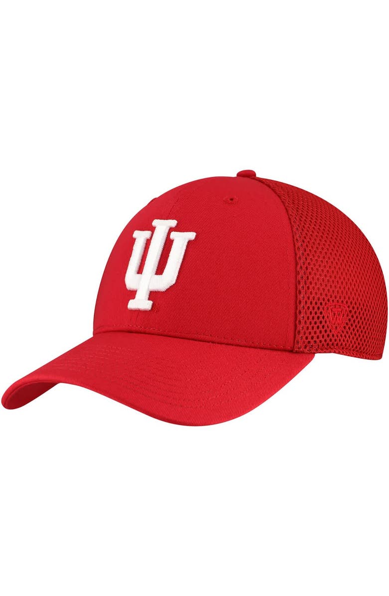 TOP OF THE WORLD Men's Top of the World Crimson Indiana Hoosiers Spacer Flex Hat, Main, color,