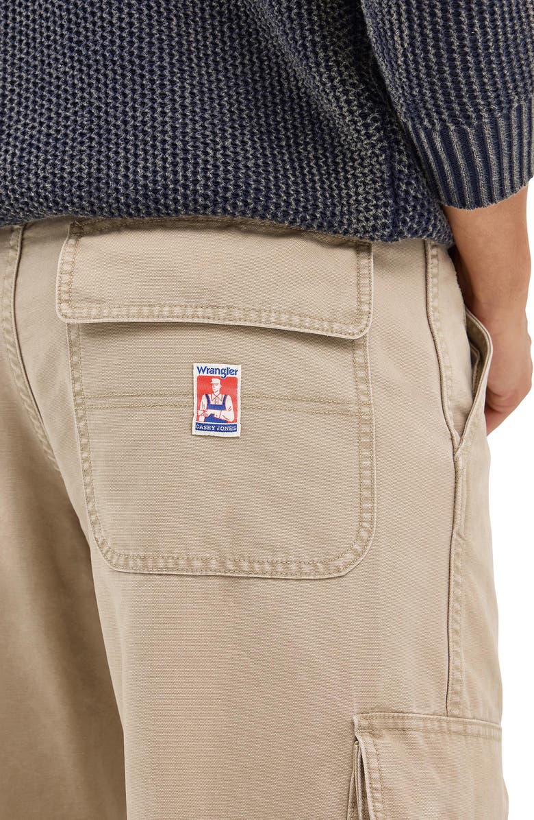 Wrangler Casey Jones Stretch Canvas Cargo Pants, Alternate, color, Kelp
