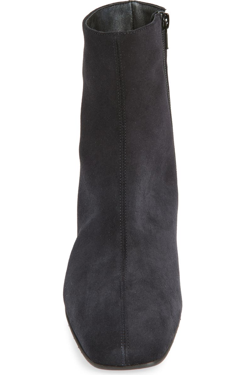 Aquatalia Loretta Weatherproof Suede Bootie, Alternate, color, Navy Suede