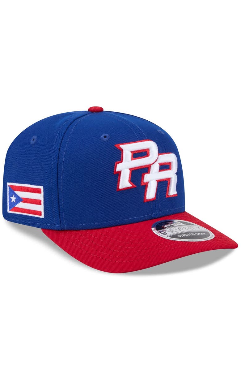 New Era Men's New Era  Blue/Red Puerto Rico Baseball 2026 World Baseball Classic 9SEVENTY Adjustable Hat, Main, color, Blue