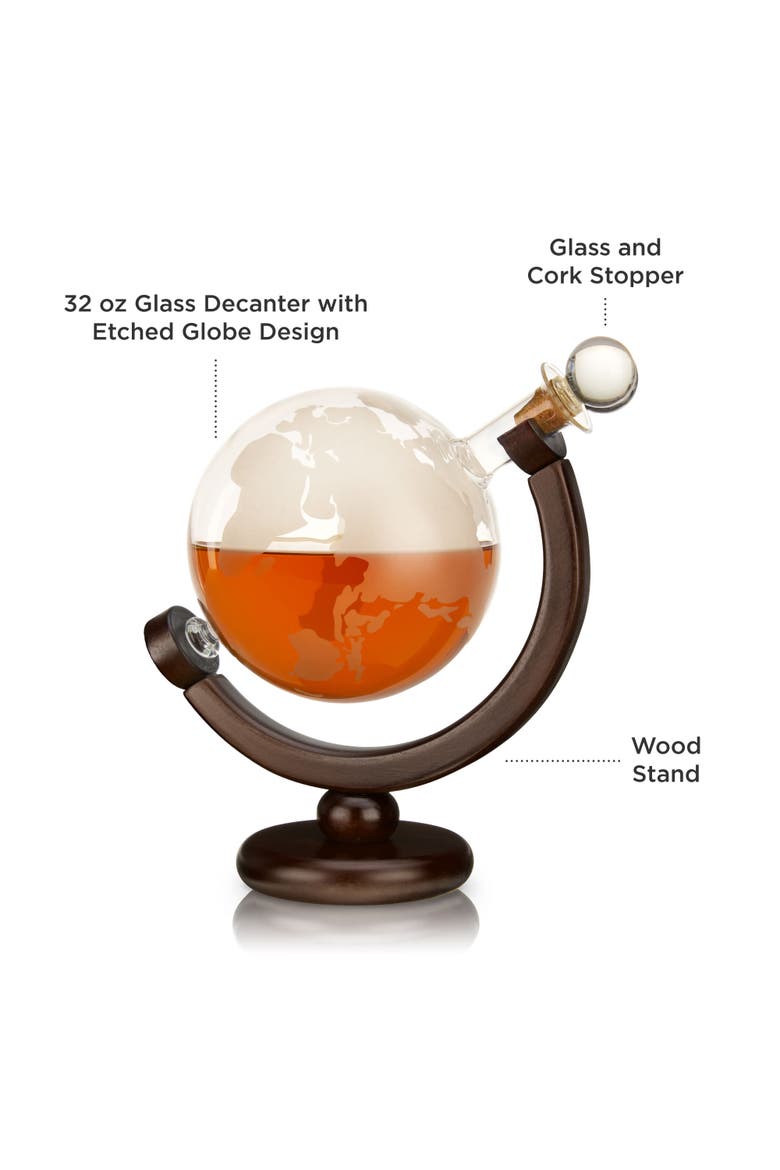 Globe Liquor Decanter, Alternate, color, Clear