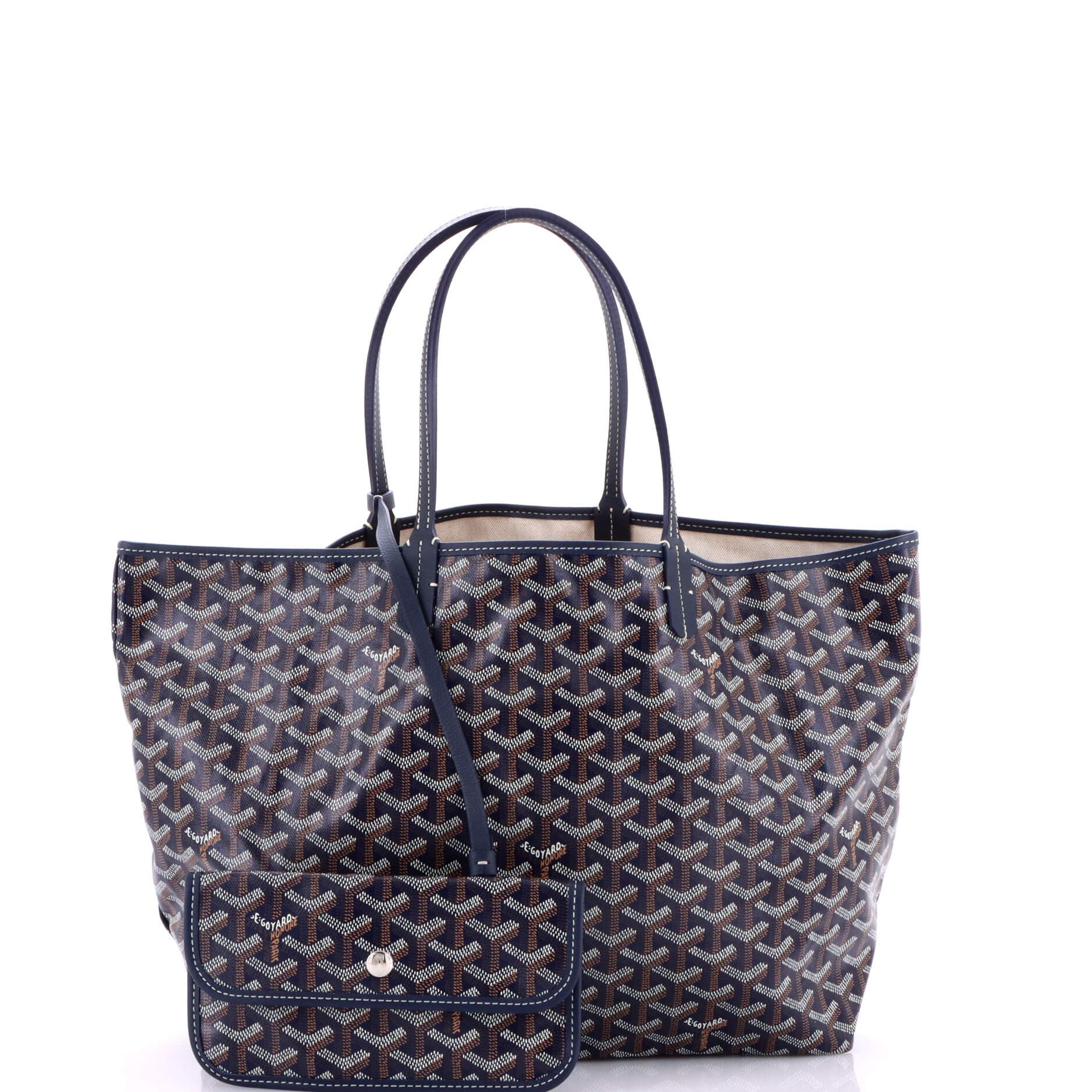 Pre-Owned Goyard Saint Louis Tote Coated Canvas PM, Alternate, color, 
