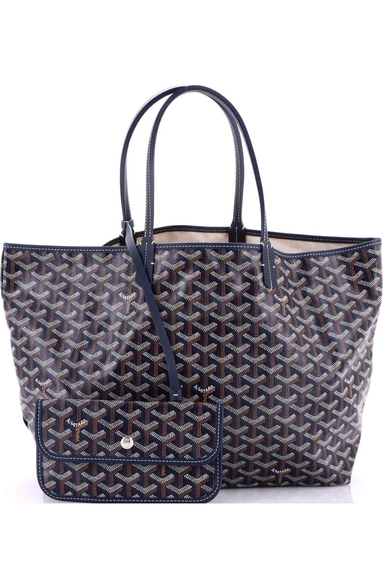 Pre-Owned Goyard Saint Louis Tote Coated Canvas PM, Alternate, color, Blue