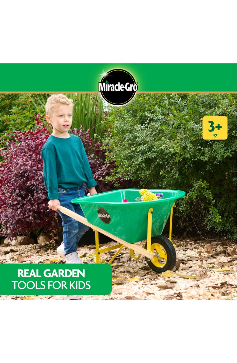Miracle-Gro Kids Wheelbarrow, Alternate, color, Dark Green
