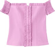 MANGO Featuring Hailey Bieber Dreyfus Off the Shoulder Shirt