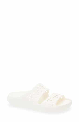 CROCS Classic Floral Cutout Slide Sandal