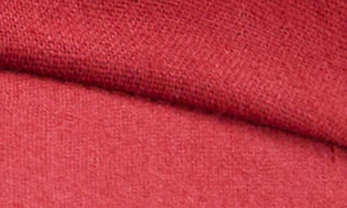 Mango Embroidered Cotton & Linen Baseball Cap In Red