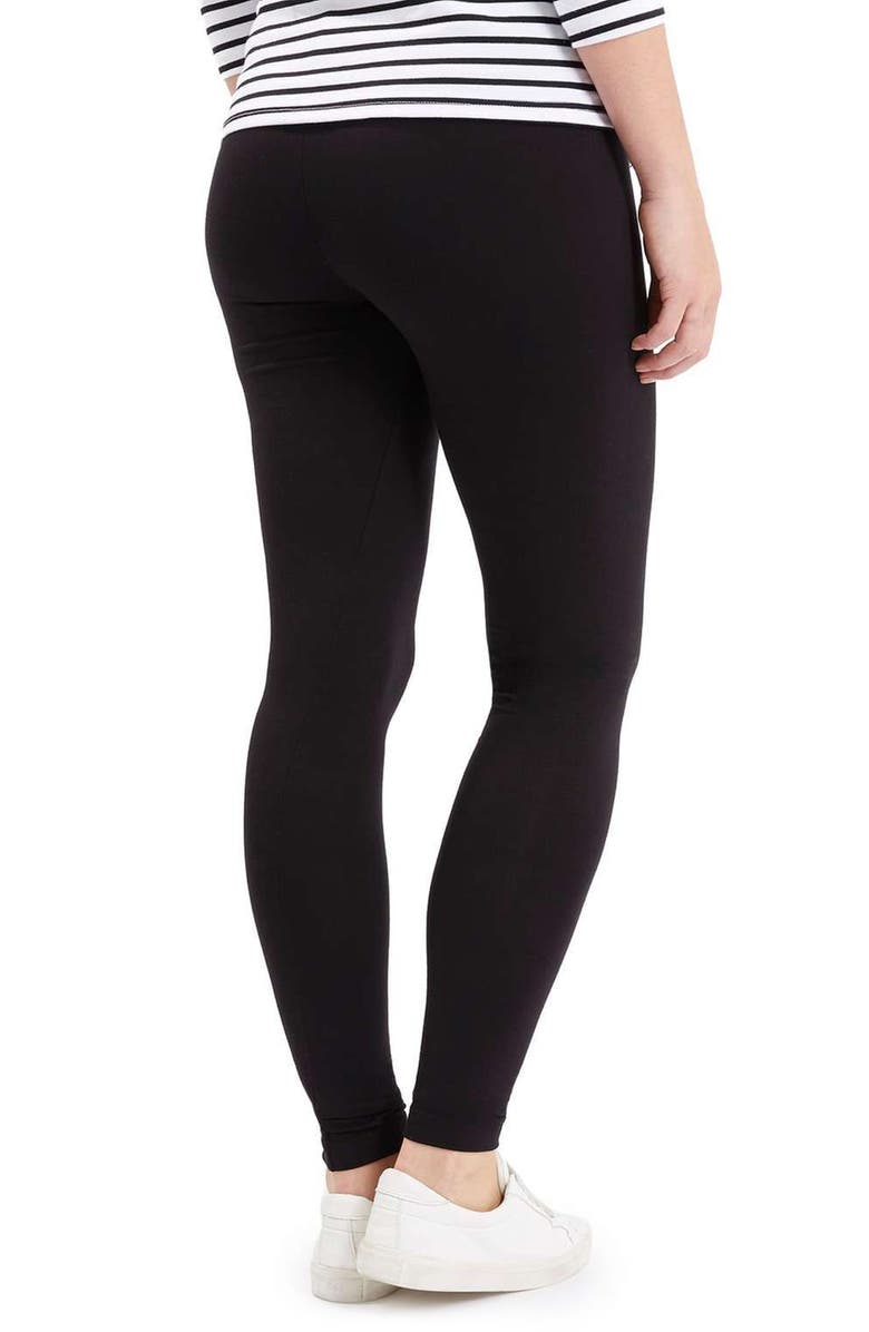Topshop Ankle Maternity Leggings, Alternate, color, 