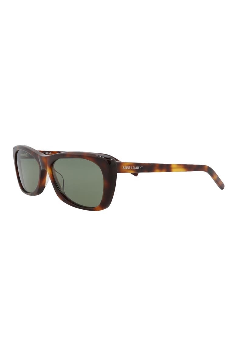 58mm Rectangular Sunglasses, Alternate, color, HAVANA HAVANA GREEN