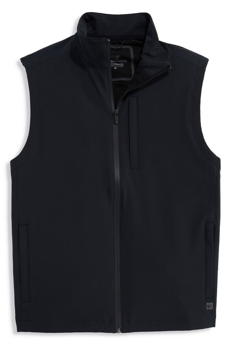 vineyard vines The On-the-Go Mariner Water Resistant Vest, Main, color, Jet Black