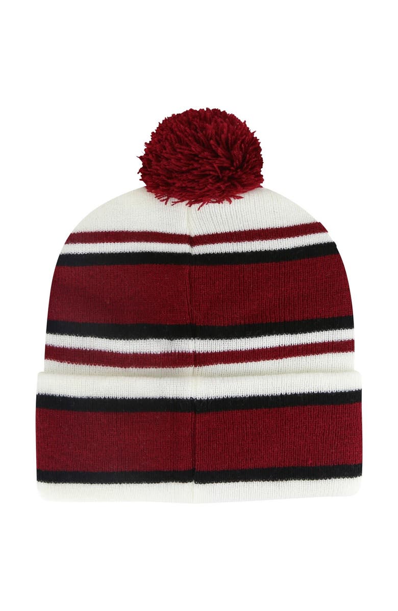 '47 Youth '47 White Alabama Crimson Tide Stripling Cuffed Knit Hat with Pom, Alternate, color,