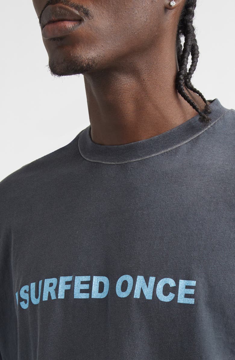 STOCKHOLM SURFBOARD CLUB Box Fit Perfect Organic Cotton Graphic T-Shirt, Alternate, color, Black