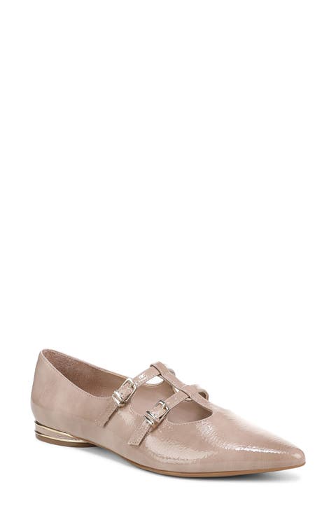 Brigitte T-Strap Mary Jane Flat (Women) (Wide Width Available)