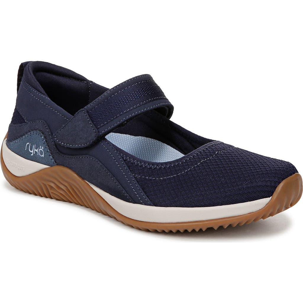 Ryka Rykä Echo Knit Mary Jane Sneaker In Academy Blue