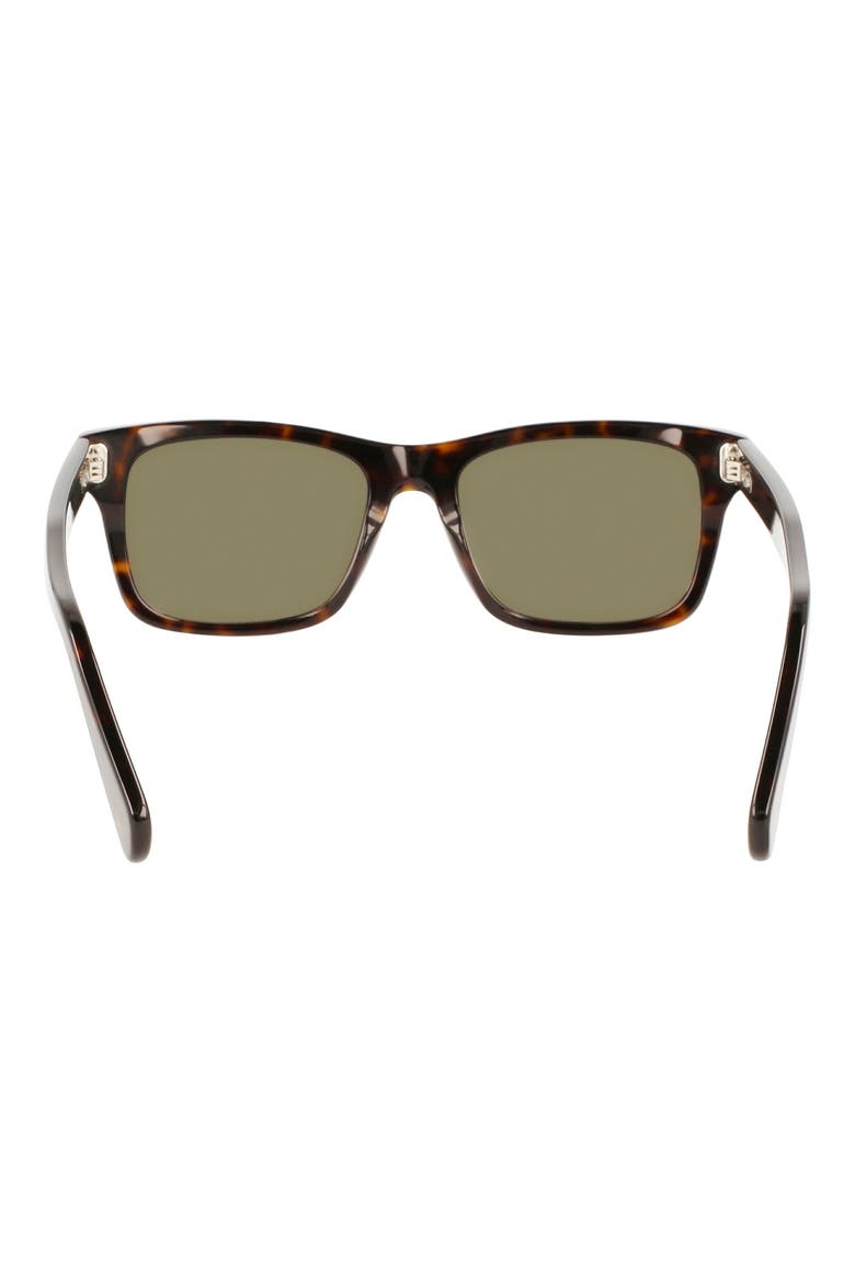 Gancini 54mm Rectangular Sunglasses, Alternate, color, TORTOISE