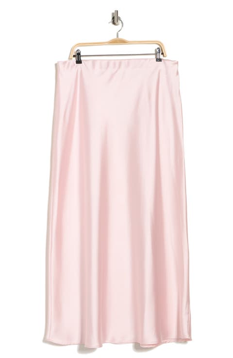 Satin A-Line Skirt (Plus)