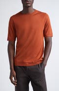 ISAIA Short Sleeve Wool, Silk & Cashmere Sweater