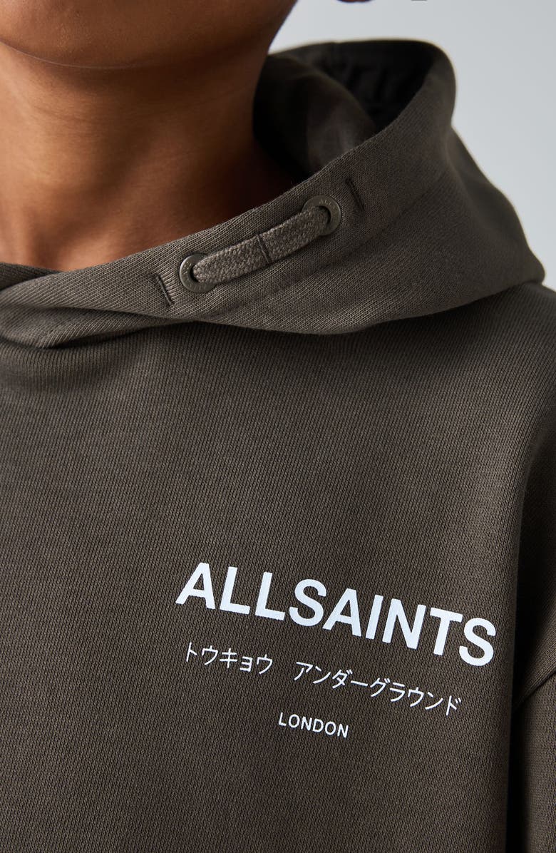 smALLSAINTS by ALLSAINTS Kids' Underground Hoodie, Alternate, color, Brown