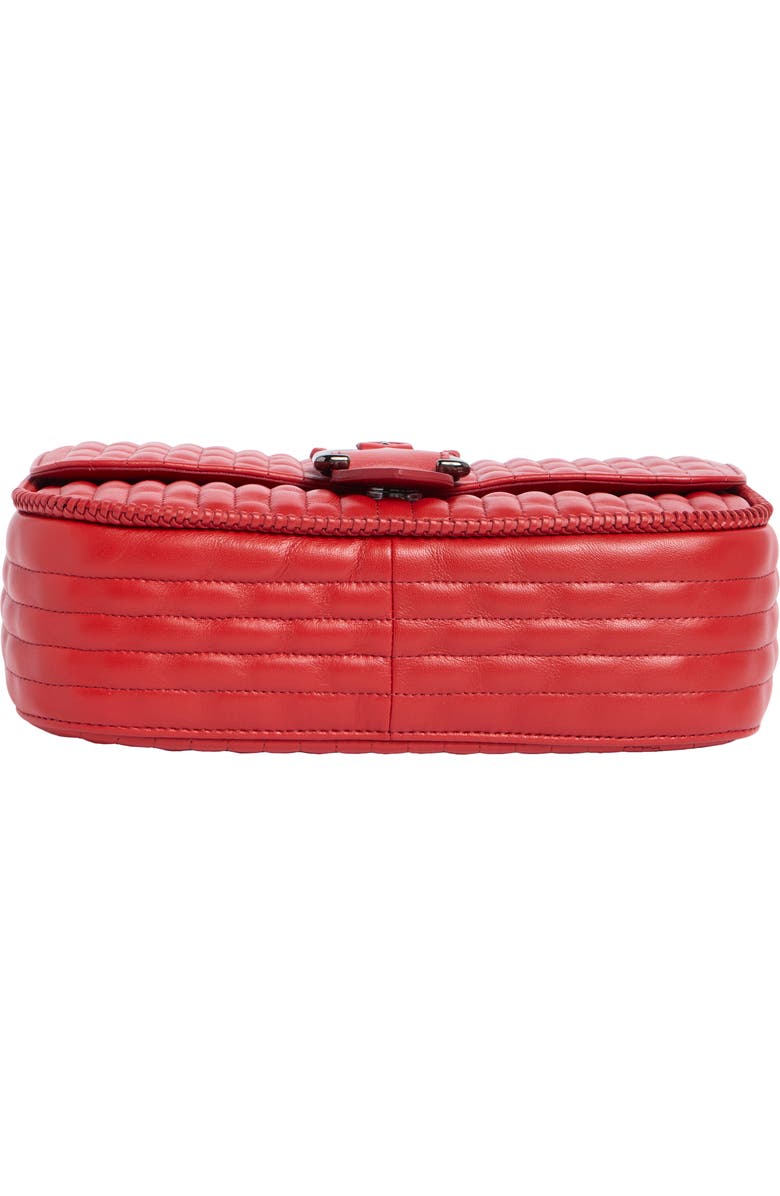 Longchamp Amazone Small Quilted Leather Crossbody Bag, Alternate, color, Red