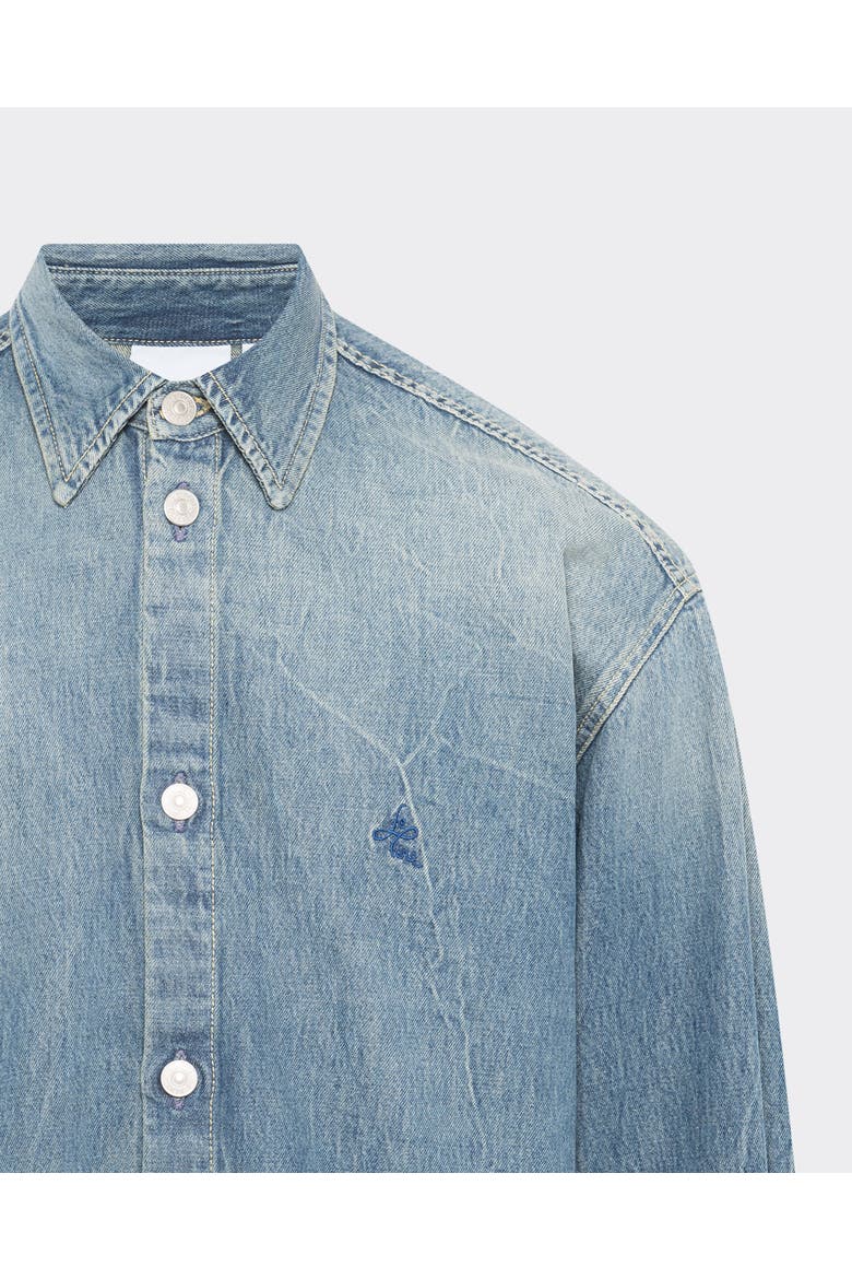 Relaxed Denim Shirt, Alternate, color, Bebop Marine