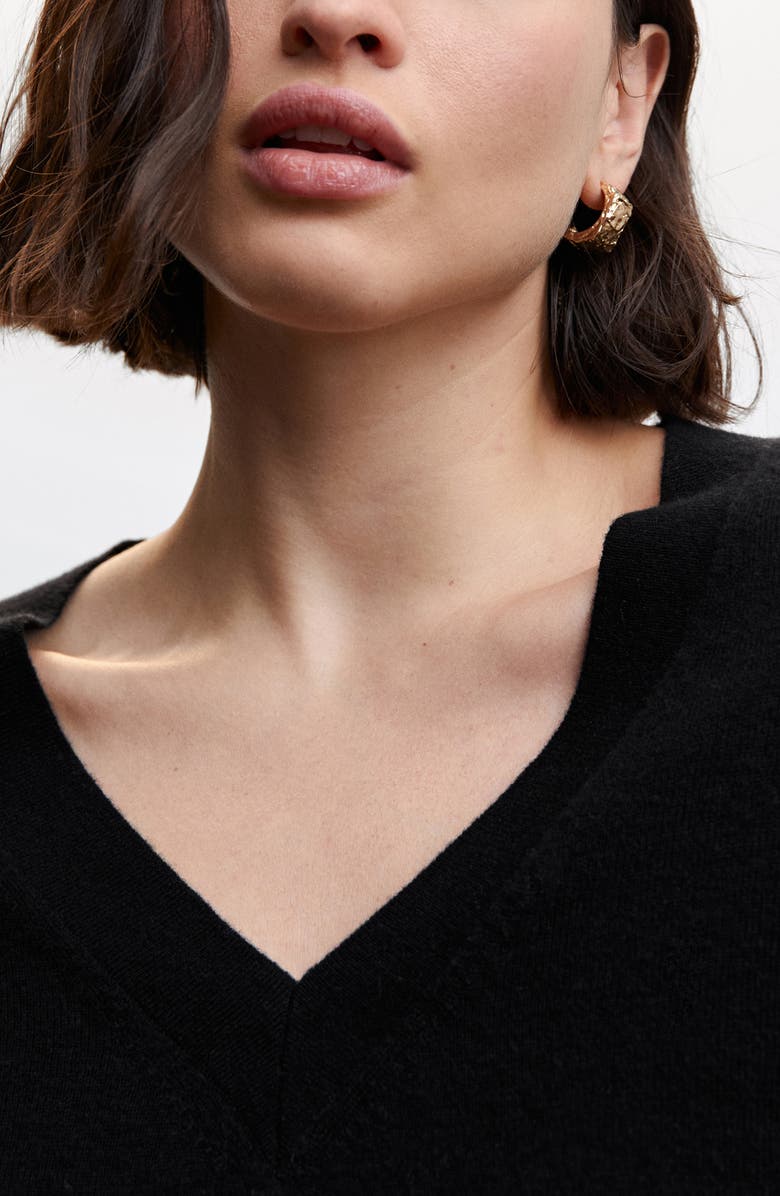 MANGO V-Neck Wool Sweater, Alternate, color,