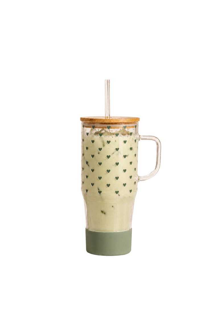 Mini Heart Glass Tumbler & Boot Bundle, Main, color, Seafoam