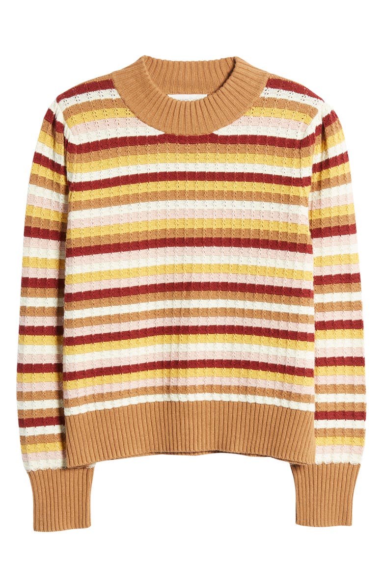 Treasure & Bond Stripe Cotton Blend Sweater, Alternate, color,