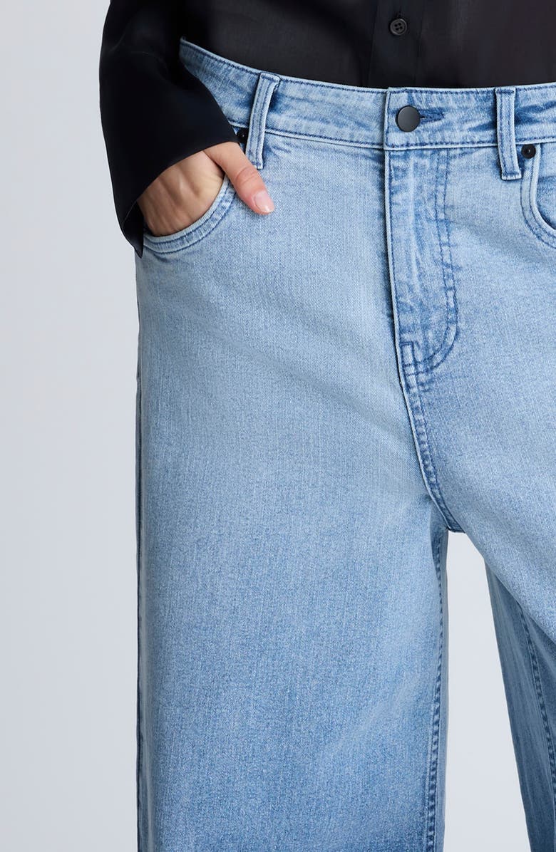 Kenneth Cole Gradient Wide Leg Jeans, Alternate, color, 