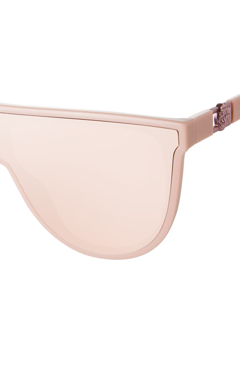 Kurt Geiger London Regent 99mm Oversize Shield Sunglasses, Alternate, color, Light Pink/ Rose Flash